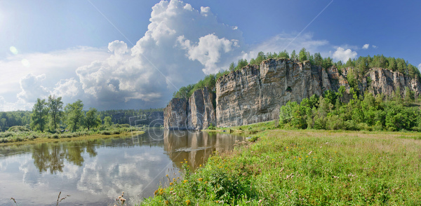 Река Юрюзань. Навесной гребень